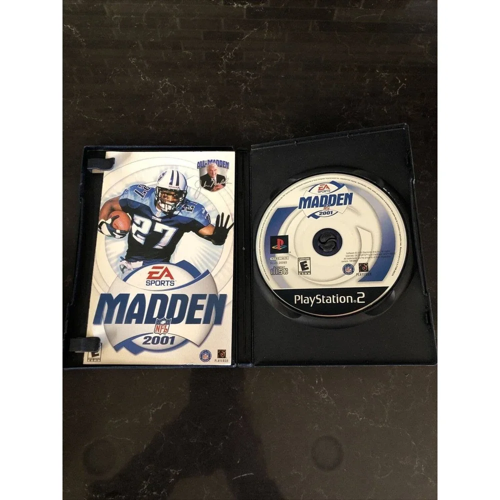 Madden 2001 Football PLAYSTATION 2 (PS2) Sports (Video Game) With Manual‎